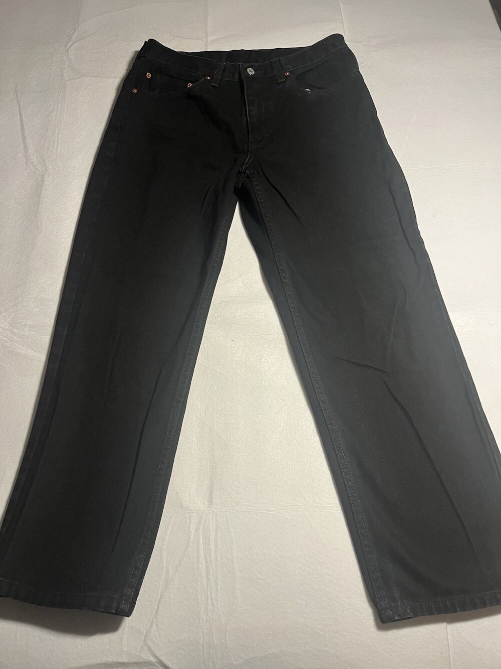 Levi’s 550 Men’s Jeans 34x30 Black Relaxed Fit Straight Leg Denim